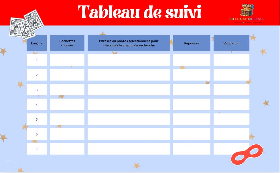Chasse au trésor Super-Héros à imprimer 4-7 Ans-Kit Chasse au Trésor