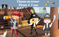 Chasse au trésor Pirate à imprimer 4-7 ans-Kit Chasse au Trésor