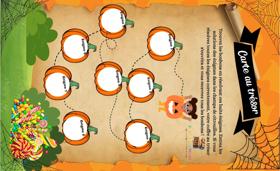 Chasse Au Trésor Halloween Gratuite à Imprimer Pdf Chasse au trésor Halloween à imprimer 5-7 ans-Kit Chasse au Trésor