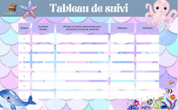 Chasse au trésor Sirènes à imprimer 4-7 Ans