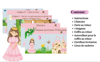 Chasse au trésor Princesse à imprimer 4-7 Ans-Kit Chasse au Trésor
