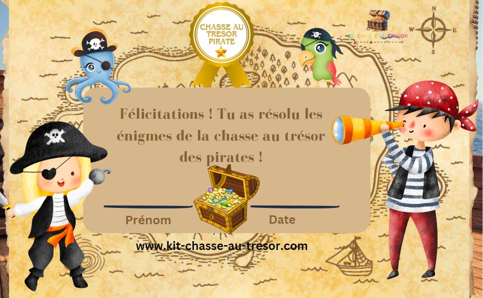 Chasse au trésor Pirate à imprimer 47 ansKit Chasse au Trésor — free download