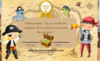 Chasse au trésor Pirate à imprimer 4-7 ans-Kit Chasse au Trésor